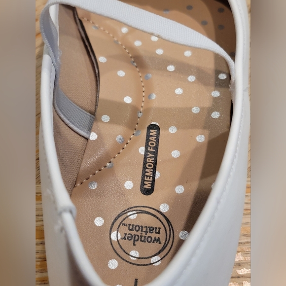 Wonder Nation Kids Off White Dress Shoes with Bow Nwot Size 1 - Picture 8 of 8